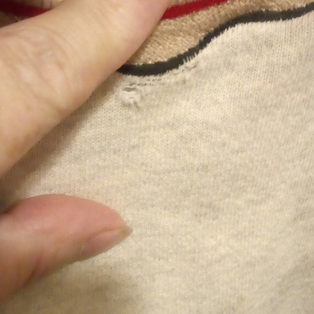 49ers White Sweatshirt with Red Accents - Picture 3 of 14